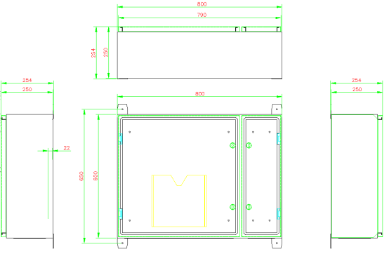 waterproof box size